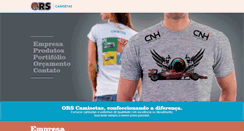 Desktop Screenshot of orscamisetas.com.br